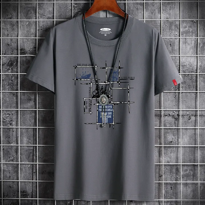 Kwai%20New%20Summer%20Short%20Backing%20Shirt%20Round%20Neck%20T-shirt%20Fashion%20Couple%20Half%20Sleeve%20Men's%20T%20-%20Image%205
