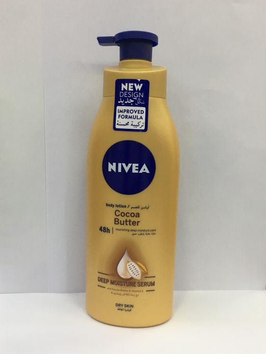 Nivea_Cocoa butter body lotion deep moisture_serum for dry skin 400ml (International)