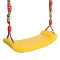 Kids Swing Flying Toy Garden Swing Kids Hanging Seat Toys with Height Adjustable Ropes Indoor Outdoor Toys Rainbow Curved Board.
