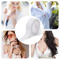 1/2Rolls Waterproof Dress Cloth Tape Double-sided Self Adhesive Breast Bra Strip Safe Transparent Clear Lingerie Tape.