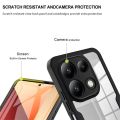 Phone case Xiaomi Poco M6 Pro M6Pro M 6 4G Transparent Protector with Mobile phone Film Cover Double Protect shield Full Cover Armor Cover cases. 