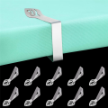 12 Pack Securing Clip Table Cloth Holder Clips Leaf Shape Picnic Tablecloth Clip Outdoor Large Heavy Duty Stainless Steel Clamp. 