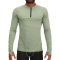 Mens 1/4 Zip Compression Shirts with Thumb Holes Base layer Long Sleeves Moisture Wicking Athletic Tee Active Fishining Blouse. 