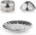 Stainless Steel Steamer Cooking Basket Foldable & Adjustable.