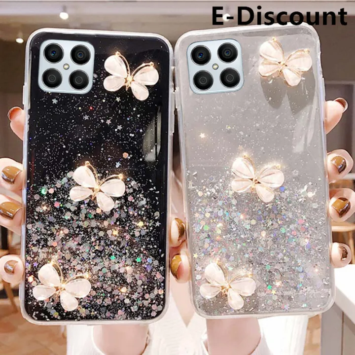 Phone%20Case%20Honor%20X8%20Back%20Cover%20Shiny%20Ring%20Case%20Glitter%20Soft%20Transparent%20Butterfly%20Cases%20for%20Honor%20X8%20Case%20Stars%20Moon%20Girls%20-%20Image%204
