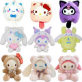 Sanrio Plush Toys Kawaii Hello Kitty Plushie Cinnamoroll Room Decor Kuromi Doll my melody Stuff Keychain for Christmas Gifts. 