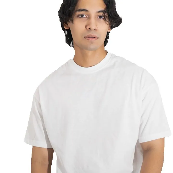 White%20Drop%20Shoulder%20T-Shirt%20For%20Men%20&%20Women%20-%20Image%202