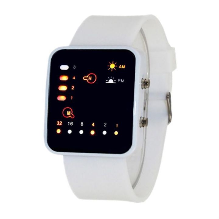 Skincare%7C%20Binary%20Watch%20Unisex%20Silicone%20Band%20LED%20Display%20Casual%20Binary%20Wrist%20Watch%20Adjustable%20Buckle%20-%20Image%202