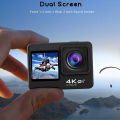 4K Action Camera 1080P 120fps WiFi 2 Inch 170D Underwater Waterproof Stabilization Video Sport Cam EIS Zoom 4x. 
