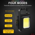 Multifunctional Portable 4 Modes Light Mini Glare COB LED 500 mAh 6W Keychain Light USB Rechargeable Flashlight Emergency Lamps Outdoor Camping Light. 