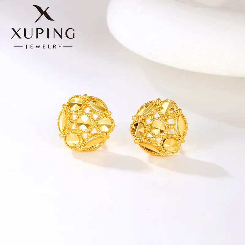Xuping jewelry new alloy gold-plated stud earrings women's fashion