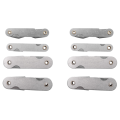 ICQURBT Radius Gauge Set,8Pcs Stainless Steel Radius Fillet Gauge Measuring Tool (R0.3-1.5/ R1-6.5/ R7-14.5/ R15-25).