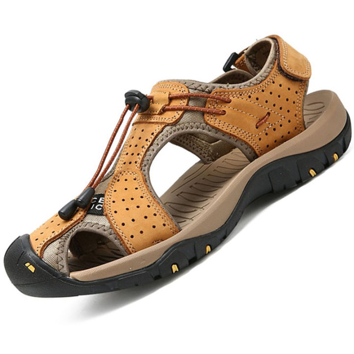 Men%20Summer%20Sandals%20Cowhide%20Leather%20Male%20Summer%20Shoes%20for%20Men%20Flat%20Sport%20Sandals%20Luxury%20Outdoor%20Beach%20Shoes%20Man%20Sandalias%20-%20Image%202