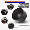 58MM Wide Angle 0.45x Converter Lens with Macro Close-Up Attachment for Rebel T6s,T6i,SL1,T5,T5i,T4i,T3,T3i,T1i,T2i,XSI,XS,,XT,70D,60D,60Da,7D,5D,1D.