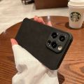 Luxury Soft Hight End Grey Cortex Phone Case For iPhone 14 13 12 11 Pro Max XR XS 7 8 Plus SE Bumper Shockproof Back Cover Men.