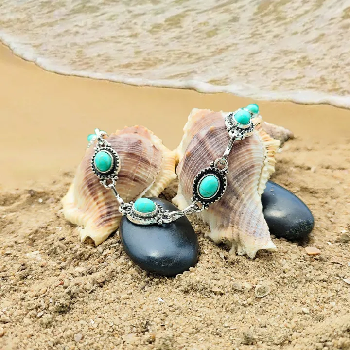 European%20and%20American%20cross-border%20jewelry%20Simple%20and%20versatile%20retro%20ethnic%20style%20anklets%20Fashionable%20metal%20alloy%20turquoise%20foot%20ornaments%20for%20women%20-%20Image%202