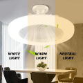 Xiaomi Ceiling Fan with Lighting Lamp Converter Base with Remote Control Ceiling Fan Lamp for Bedroom Living Home Silent 3 Speed.