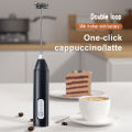 Wireless Milk Frother Electric Type-C Handheld Blender Stainless Steel Mini Coffee Maker Whisk Mixer For Coffee Cappuccino Cream.