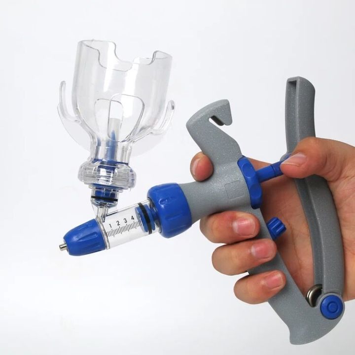 5ml Syringe Vaccine Gun Continuous Injector Adjustable Automatic Vaccine Injection for Poultry livestock