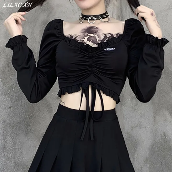 Goth%20Black%20Long%20Sleeve%20Corset%20Crop%20Tops%20Women%20Aesthetic%20V-Neck%20Velvet%20Lace%20Mesh%20T-Shirts%20Y2K%20Harajuku%20Vintage%20Fashion%20Tops%20-%20Image%204