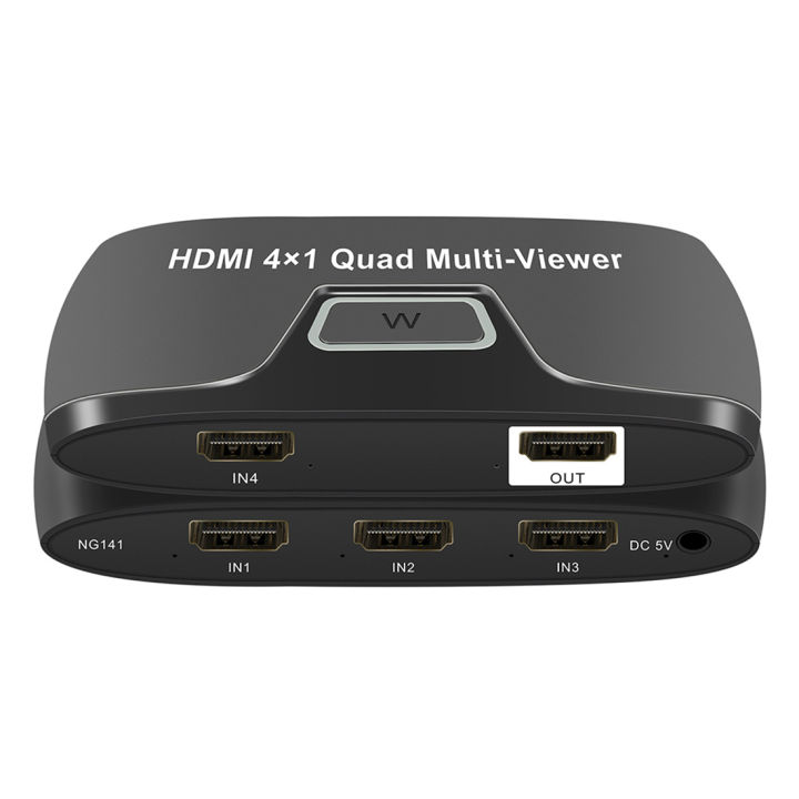 HDMI-COMPatible%204x1%20Splitter-1%20x%204x1%20Quad%20Multi-Viewer%0D%0A1%20x%20%20supply%0D%0A1%20x%20English%20User%20Manual-Black%20-%20Image%202