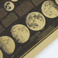 Posters Retro Removable Kraft Paper The Earth's Moon Kraft Paper Poster for Bars. 