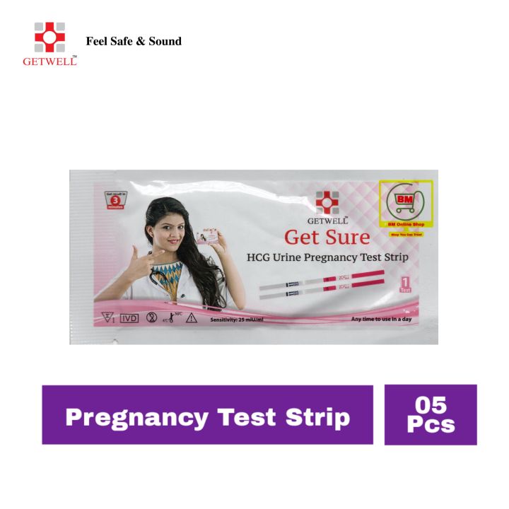 05%20Pcs%20Getwell%20Get%20Sure%20Pregnancy%20Test%20Strip%20-%20Urine%20HCG%20Check%20-%20Image%202