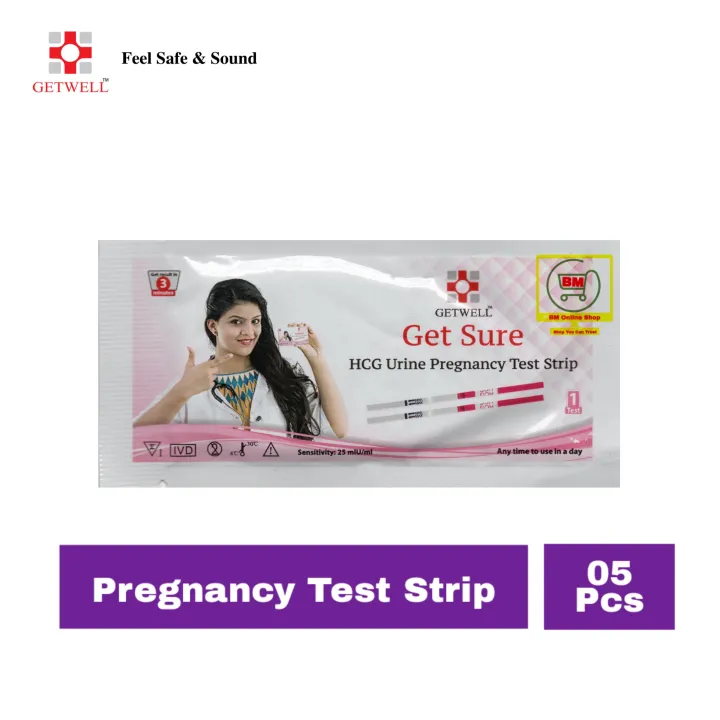 05%20Pcs%20Getwell%20Get%20Sure%20Pregnancy%20Test%20Strip%20-%20Urine%20HCG%20Check%20-%20Image%202