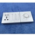 Electric Multi Socket 3 Pin Socket, 2 Pin Socket, MK Socket, Dimmer with 3 Gang Switch. 