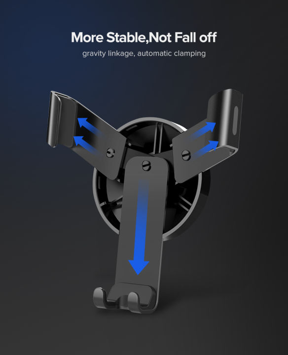 U%20GREEN%20LP130%20Gravity%20Drive%20Car%20Mount%20for%20Mobile%20Smartphone%20Support%20Cell%20Phone%20Stand%20for%20iPhone%2013%2012%20Pro%20Auto-Clamp%20Firm%20Grip%20Universal%20Fit%20Mobile%20Stand%20#40907%20-%20Image%205