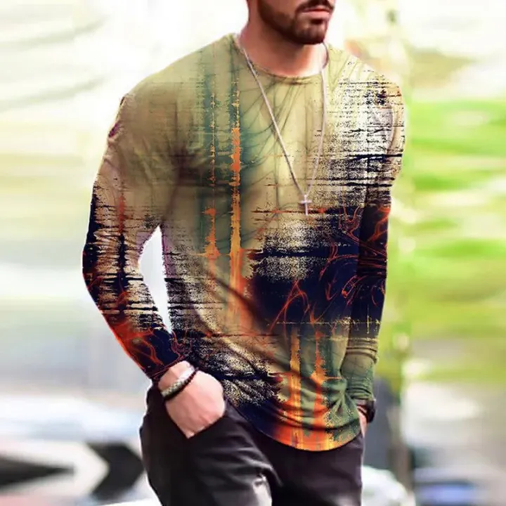 6XL%20Men's%20Clothing%20Fashion%20T-Shirts%20Autumn%20Long%20Sleeve%20Tie-dye%20Gradient%20Street%20Tee%203D%20Printing%20Oversized%20Clothing%20Male%20Tops%20-%20Image%203
