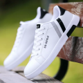 Running Sneakers White Color Shoes Casual Lace-Up Winter And Summer Men'S Shoes. 