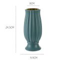 Flower Vase Unbreakable Exquisite Smooth Touch Streamlined Solid Color Dried Flower Arrangement Plastic Vase for Living Room. 