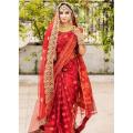 Exclusive Jamdani Saree For Stylist Women Halfsilk Jamdani Saree Dhakai Jamdani - Sari - Saree - শাড়ি - Shari - Saree For Women. 