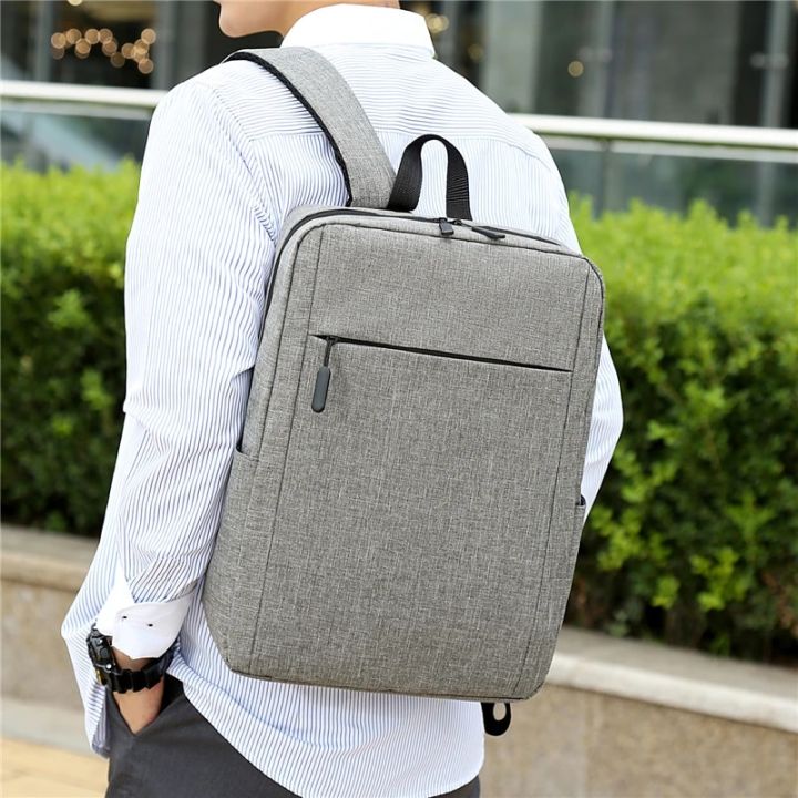 14 inch fashion water-resistant Oxford cloth shoulder bag new simple backpack men and women casual business computer bag
