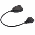 12 Pins to OBD1OBD2 OBD-II 16 Scanner Diagnostic Tool Connector Adapter Cable For GM Vehicles. 