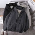 Ready Stock Women Coat Plush Jackets Solid Color Velvet Thick Warm Winter Hoodies Coat Zipper Sweatshirt Tops Winter Plus Size. 