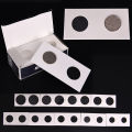 50Pcs New White Cardboard 2x2 Mylar Holders with Storage Box Holder.