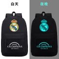 Schoolbag Student UEFA Champions League Star Stadium Surrounding Backpack Football Luminous Massey c Luo Backpack for Boys and Girls. 
