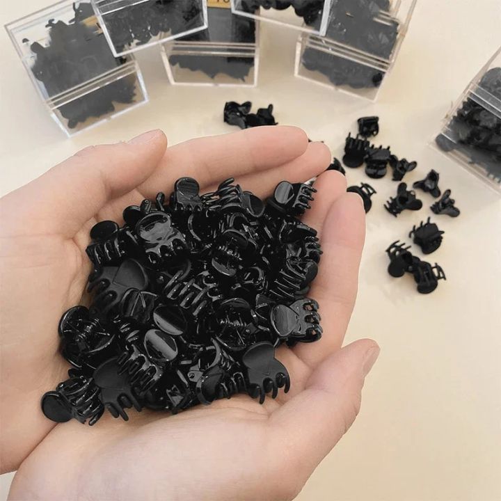 10/20/30PCS%20Mini%20Hair%20Claw%20Clips%20for%20Women%20Small%20Black%20Brown%20Transparent%20Plastic%20Hairpins%20Claws%20Kids%20Hair%20Styling%20Accessories%20-%20Image%205