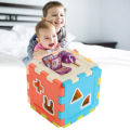 Shape Sorter Blocks Toy Geometric Shapes Plastic Interesting Shape Sorter Blocks Interactive for Indoors for Nursery School. 