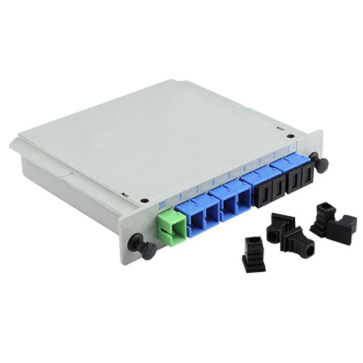 EITGZWAS 5X Fiber Optic Plc Splitter 1 x 8 Insertion Outdoor Electrical Splitter / Lgx / Cassette Type Sc/Apc
