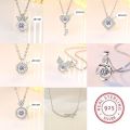 925 Sterling Silver Necklace Pendant High Quality Chain For Women Luxury Fashion Wedding Engagement Jewelry Party Gifts.