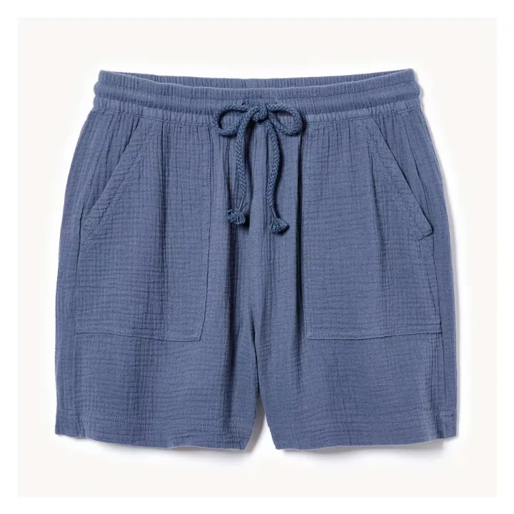 Cotton%20Gauze%20High%20Rise%20Pull-On%20Soft%20Shorts%20For%20Women%20-%20Image%204