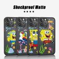 Cute S-SpongeBob Phone Case for Apple iPhone 15 Pro Max 13 14 Plus 12 Mini 11 Pro XR 8 SE 7 6S XS MAX Matte Shockproof Cover. 