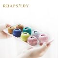 Rhapsody Premium Size 8 Pearl Cotton Embroidery Thread 12 Bals For Cross Stitch DIY Crochet Singed Mercerized Egyptian Cotton. 