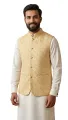 Printed golden koti for men print brand | Nehru jacket for men | Waist coat and vest for men golden.