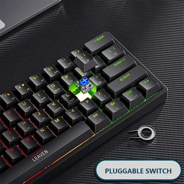 K620%20Mini%20Gaming%20Mechanical%20Keyboard%2061%20Keys%20RGB%20Hotswap%20Type-C%20Wired%20Gaming%20Keyboard%20PBT%20Keycaps%2060%25%20Ergonomics%20Keyboards%20-%20Image%204