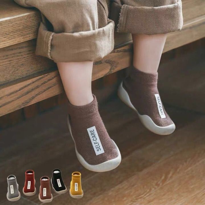 Baby with soft soles anti slip spring autumn baby socks, indoor outdoor walking early education, breathable shoes socks for infants and young children