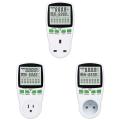 New Ac Power Meter 220V Digital Wattmeter Eu Energy Meter Watt Monitoring Power Cost Map Measurement Socket Analyzer Universal. 
